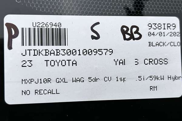 2023 Toyota Yaris Cross GXL MXPJ10R thumb-23