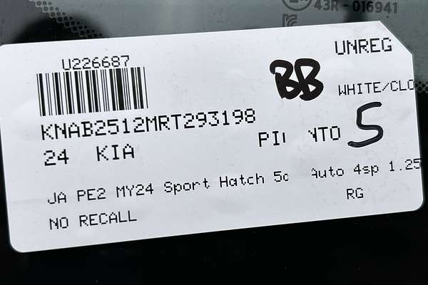2024 Kia Picanto Sport JA PE2 thumb-23