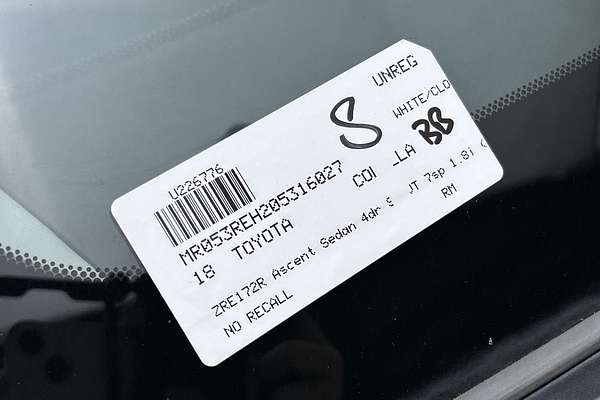 2018 Toyota Corolla Ascent ZRE172R thumb-23
