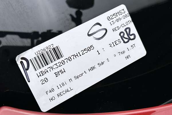 2020 BMW 1 Series 118i M Sport F40 thumb-23