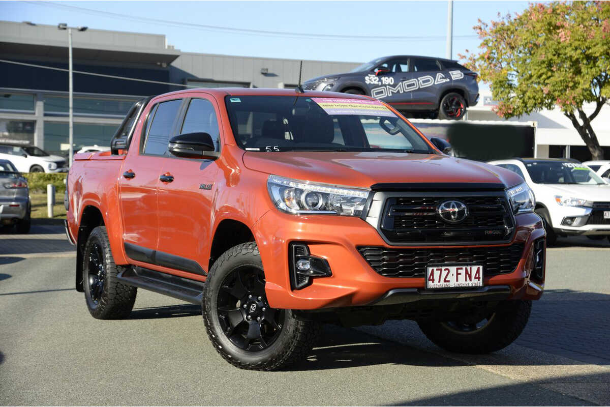 SOLD 2019 Toyota Hilux Rogue Double Cab in Orange Used Ute