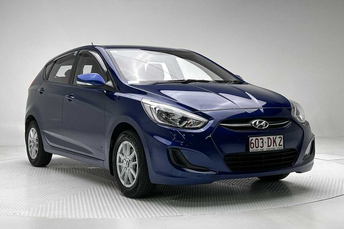SOLD 2015 Hyundai Accent Active in Blue | Used Hatch | Salisbury QLD