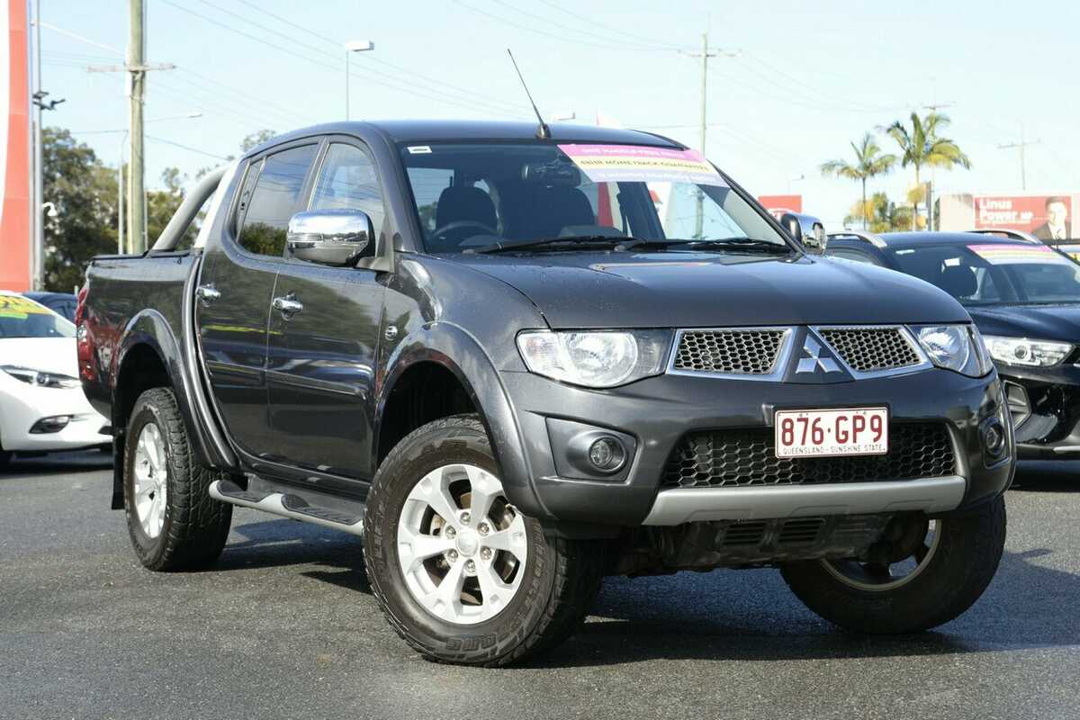 SOLD 2014 Mitsubishi Triton GLXR in GreyBlack Used Ute Hillcrest QLD