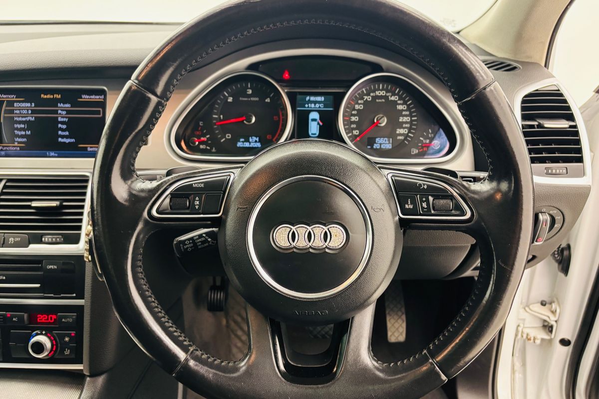 2012 Audi Q7 3.0 TDI QUATTRO 8 SP AUTOMATIC TIPTRONIC 4D WAGON DTV6 DIESEL