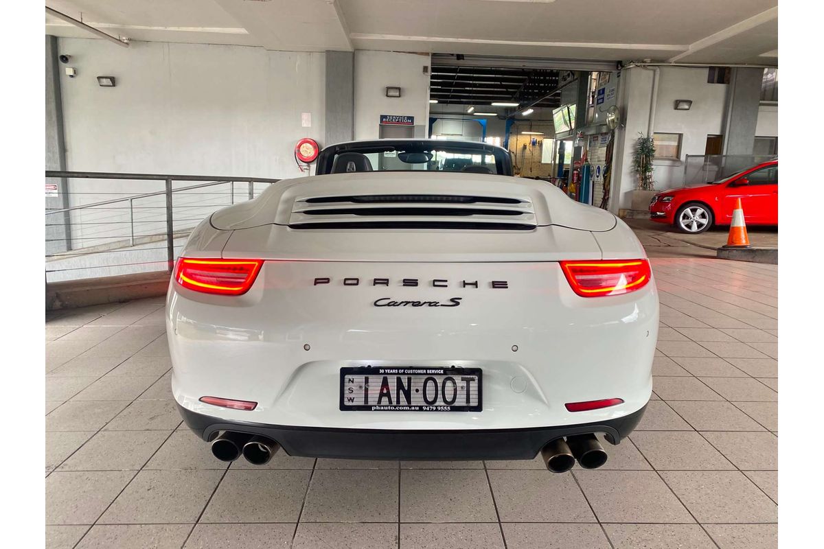 911 991 MY15 CARRERA S 3.8L 6Cyl MULTI POINT F/INJ 7 SP AUTO DUAL CLUTCH 2D CONVERTIBLE