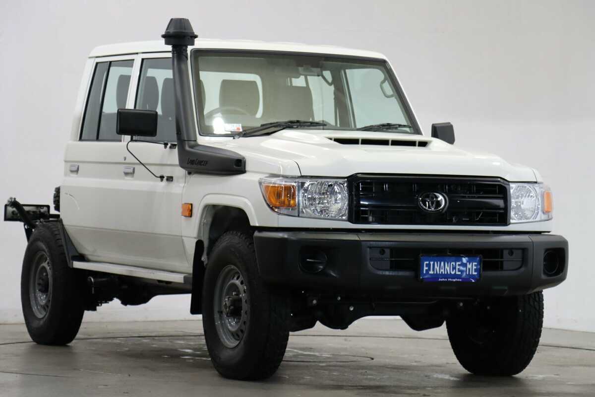 SOLD 2023 Toyota Landcruiser Workmate Double Cab in White | Used Ute ...