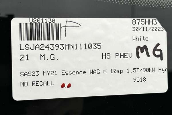 2021 MG HS PHEV Essence SAS23