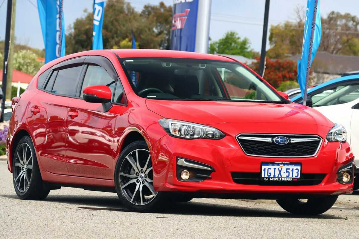 SOLD 2017 Subaru Impreza 2.0iL CVT AWD in Red Used Hatch Melville WA