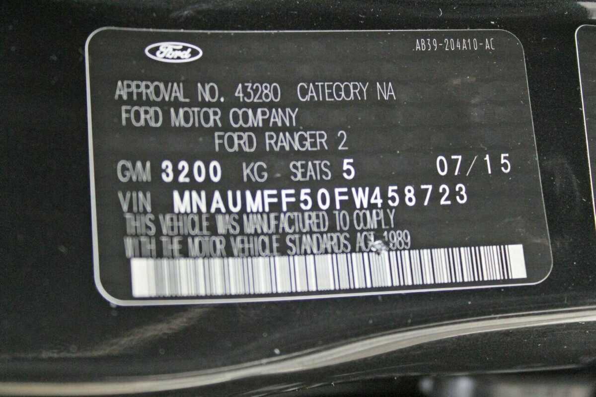 2015 Ford Ranger XLT 3.2 (4x4) PX 4X4