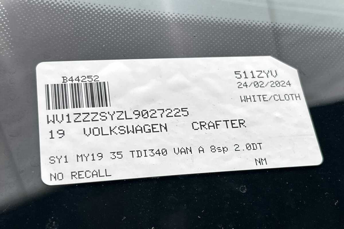 2019 Volkswagen Crafter 35 TDI340 SY1