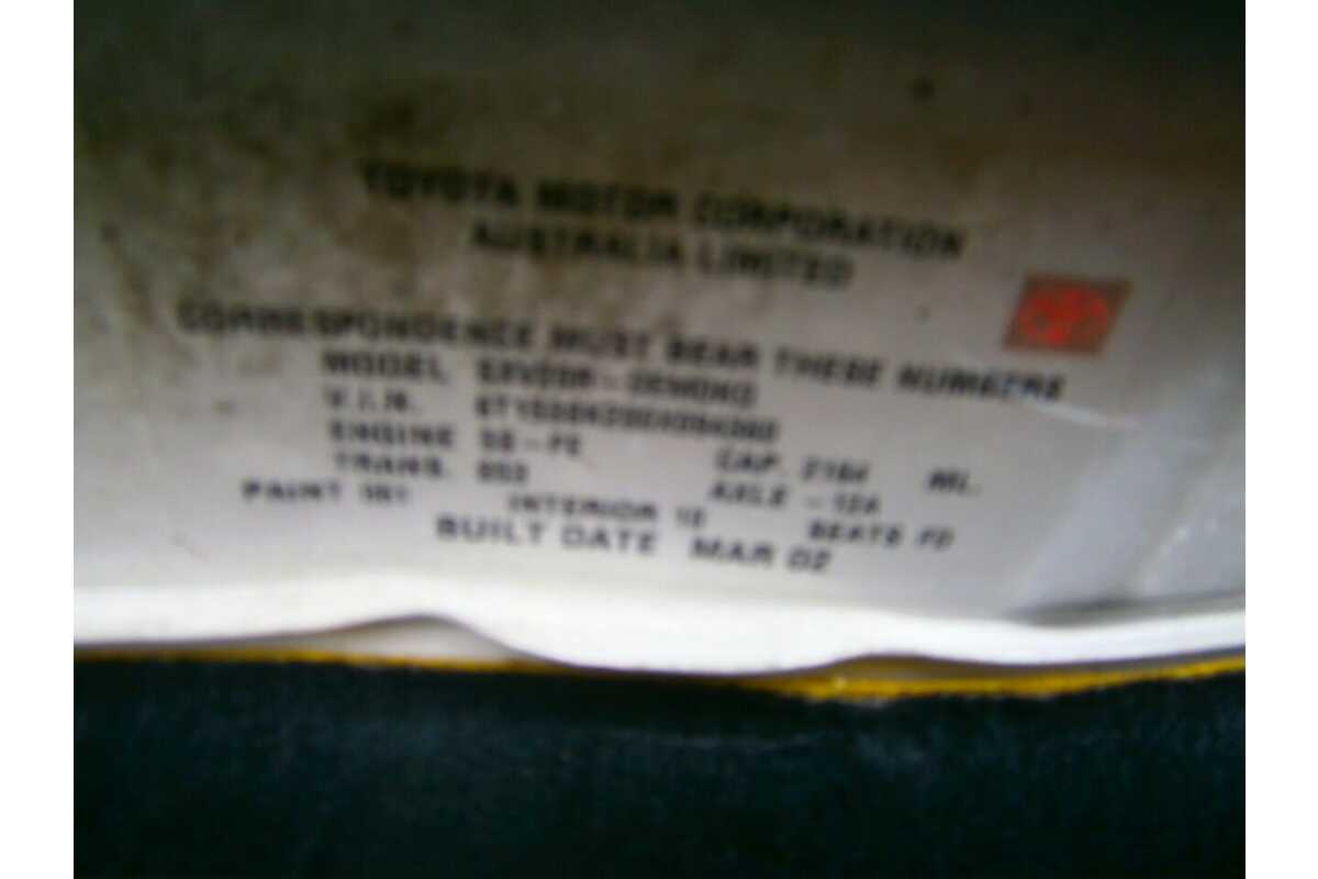2002 Toyota Camry CSi SXV20R (ii)