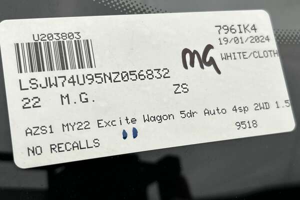 2022 MG ZS Excite AZS1