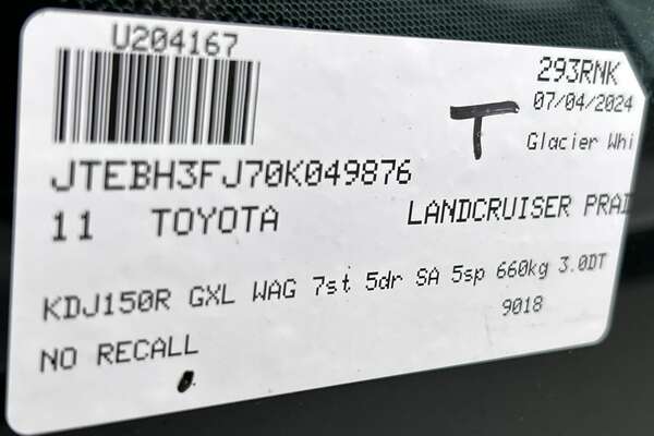 2011 Toyota Landcruiser Prado GXL KDJ150R