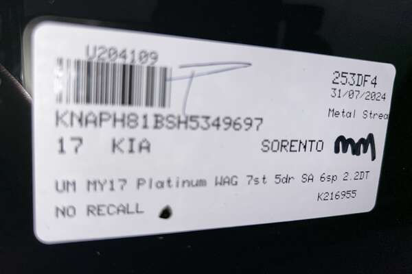 2017 Kia Sorento Platinum UM