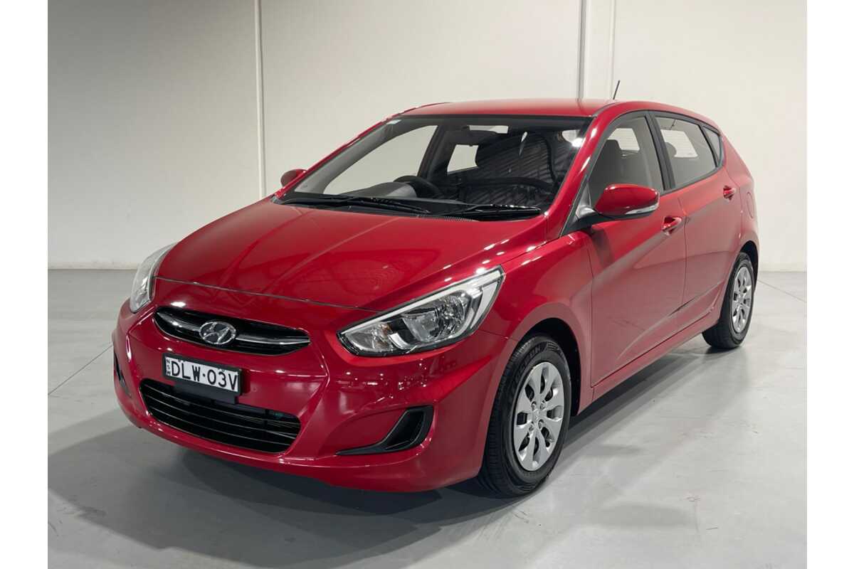 SOLD 2016 Hyundai Accent Active in Red | Used Hatch | Orange NSW
