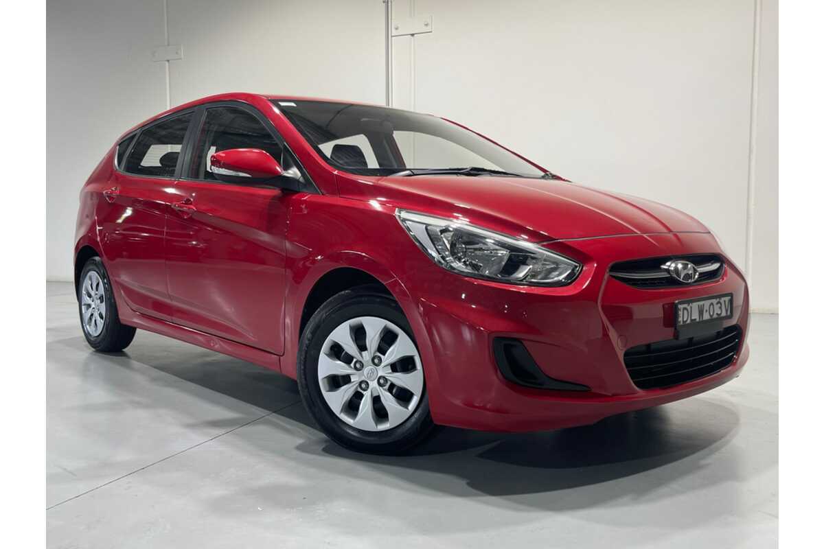 SOLD 2016 Hyundai Accent Active in Red | Used Hatch | Orange NSW