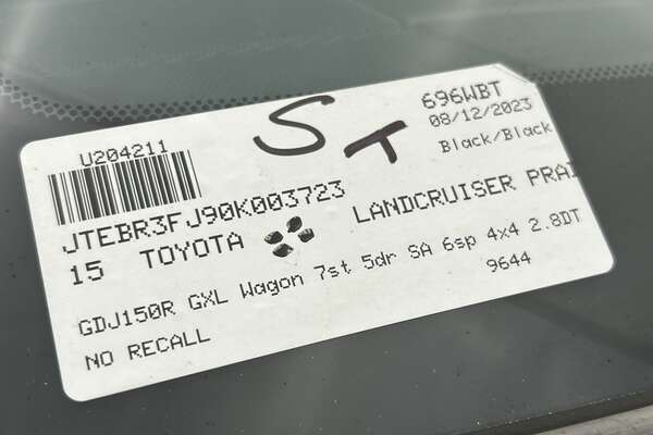 2015 Toyota Landcruiser Prado GXL GDJ150R
