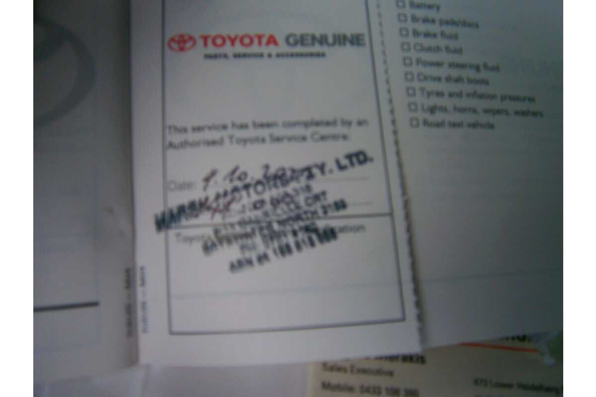 2005 Toyota RAV4 Cruiser (4x4) ACA22R