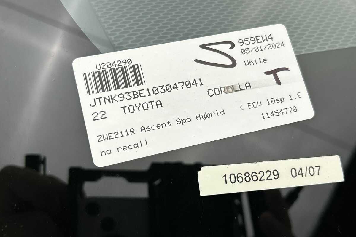 2022 Toyota Corolla Ascent Sport Hybrid ZWE211R