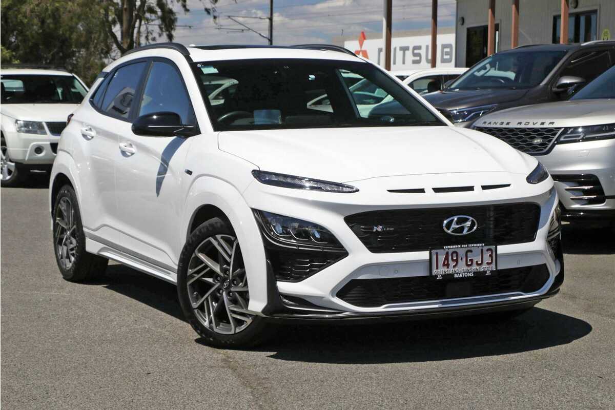 SOLD 2022 Hyundai Kona N-Line Premium in White | Used SUV | Wynnum QLD