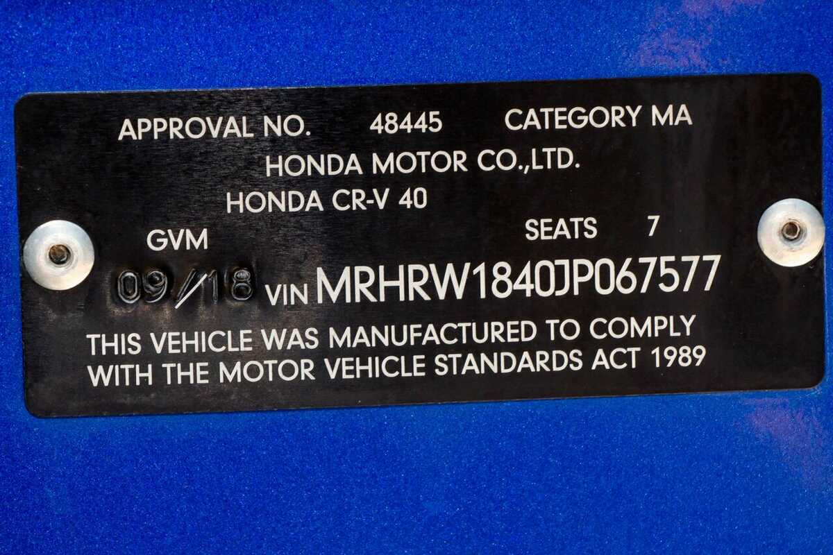 2018 Honda CR-V VTi-L FWD RW MY18