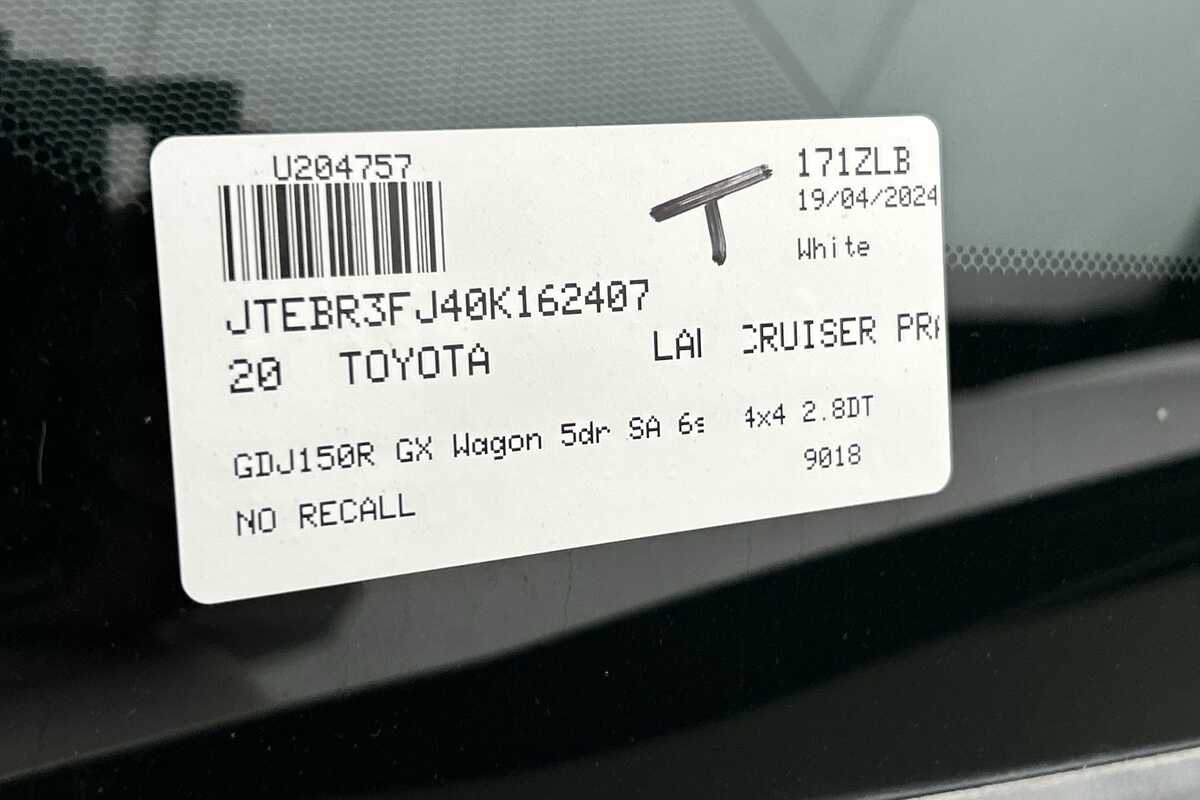 2020 Toyota Landcruiser Prado GX GDJ150R