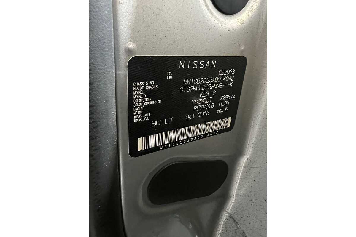 2018 Nissan Navara RX D23 Series 3 Rear Wheel Drive