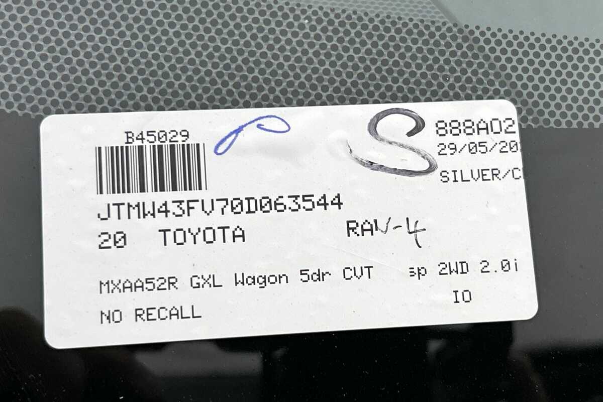 2020 Toyota RAV4 GXL MXAA52R