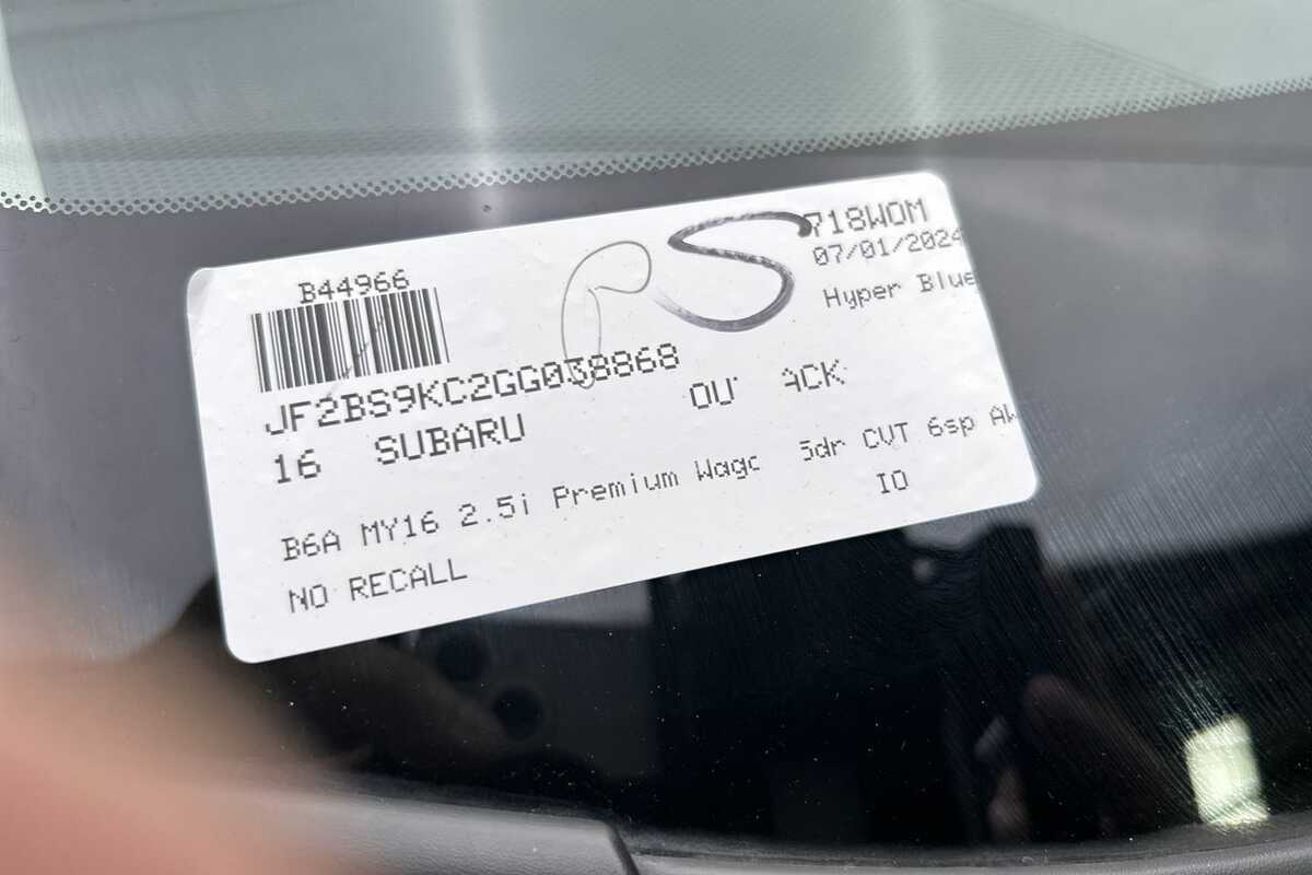 2016 Subaru Outback 2.5i Premium 5GEN