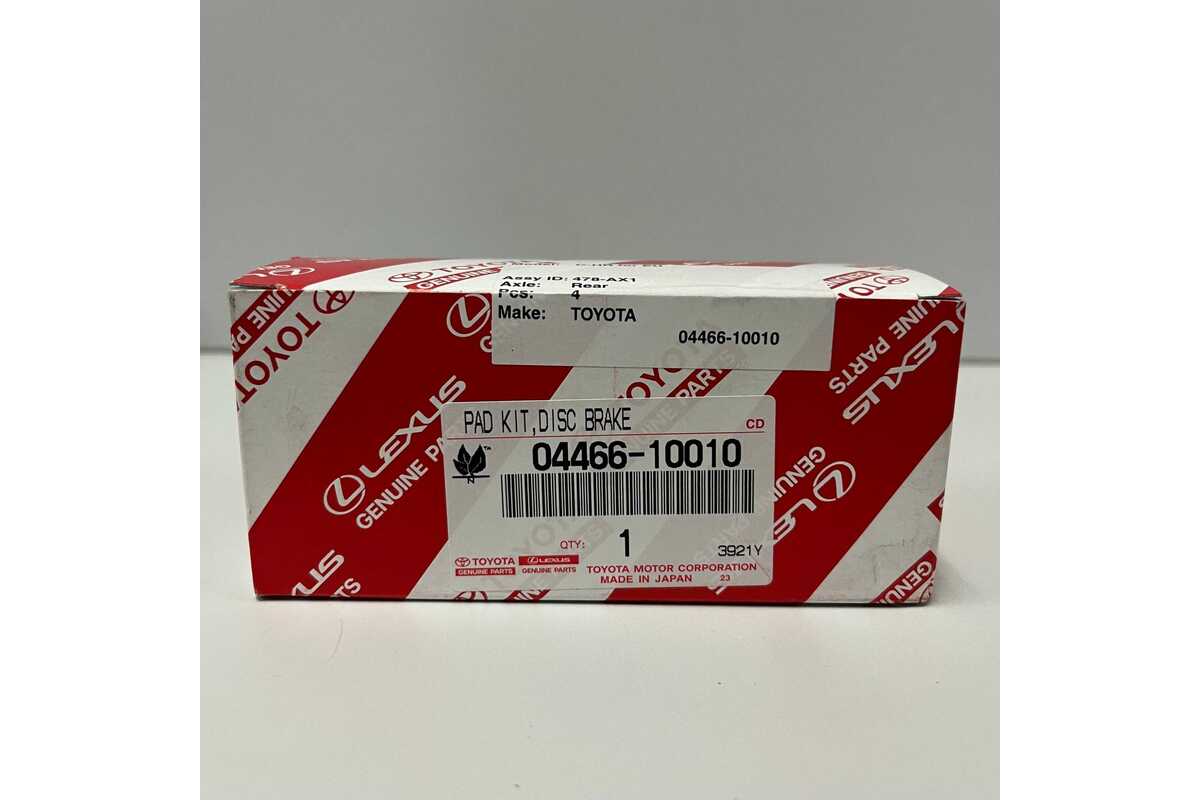 Genuine Toyota Rear Brake Pads - C-HR NGX10/50 - 2016-2019 - 0446610010