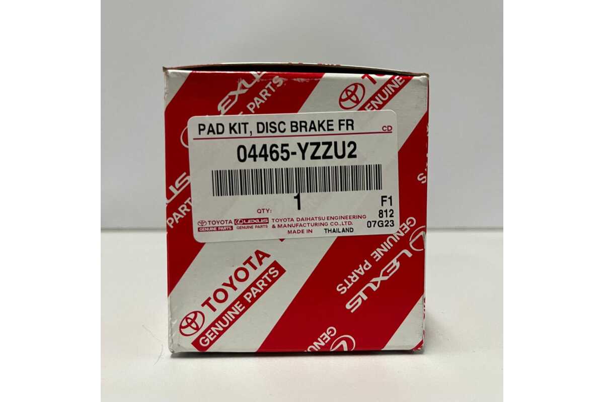 Genuine Toyota Front Brake Pads - LandCruiser 200 Series - 04465YZZU2