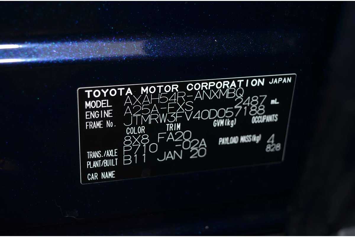 2020 Toyota RAV4 GXL AXAH54R