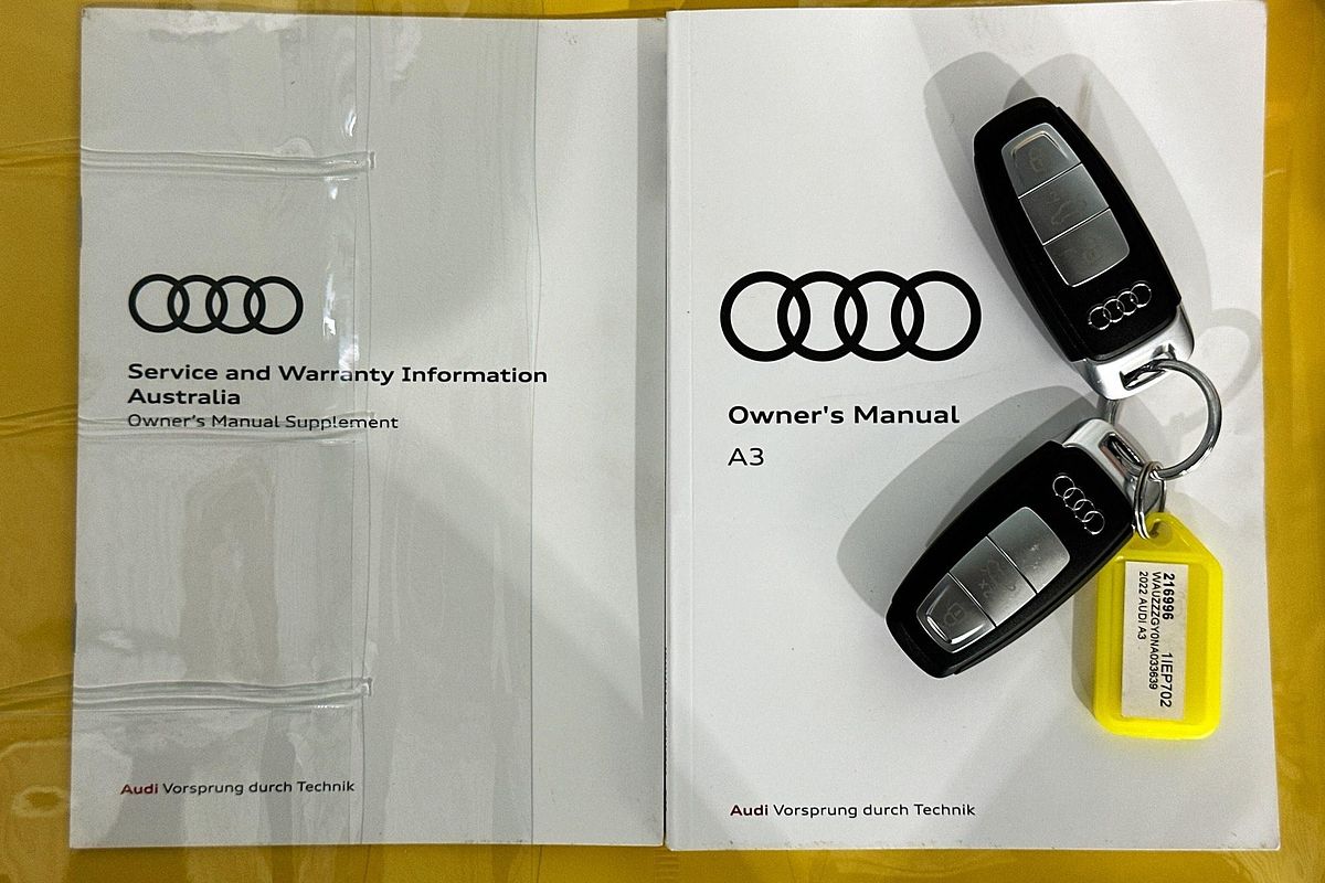 2022 Audi A3 40 TFSI QUATTRO 8Y MY22