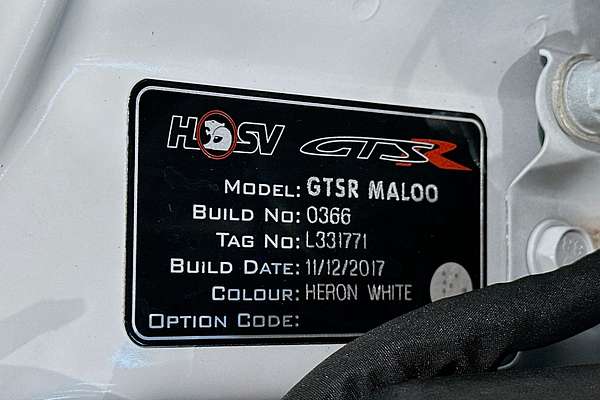 2017 HSV GTSR MALOO  GEN F2 REAR WHEEL DRIVE