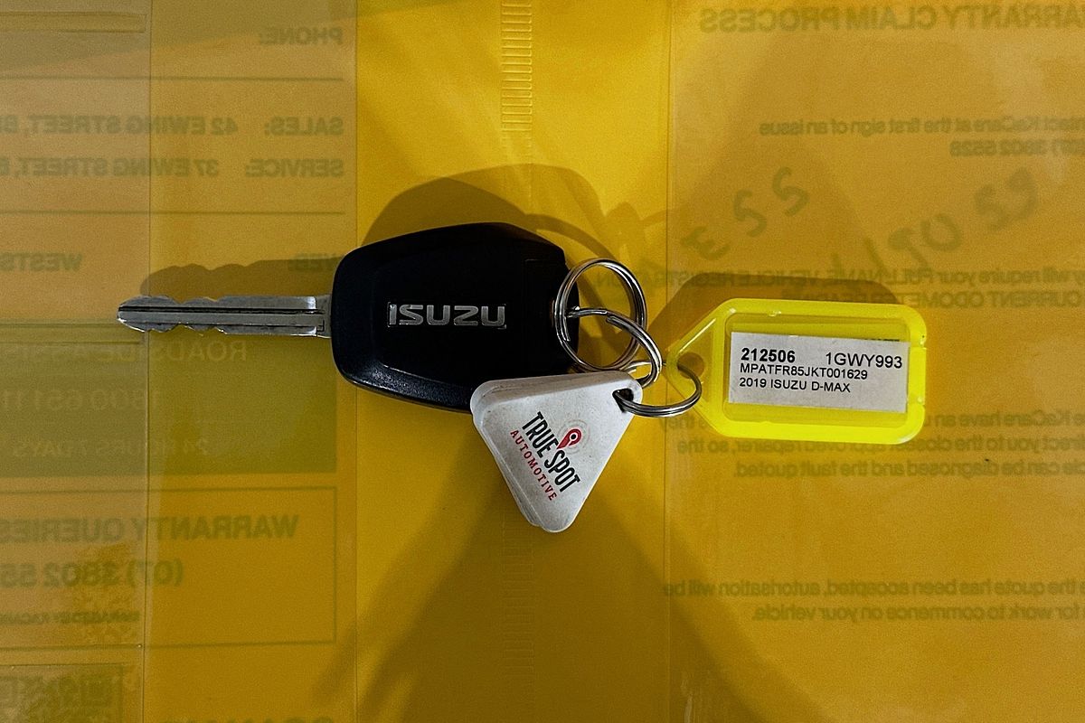 2019 Isuzu D-MAX SX HI-RIDE (4x2) TF MY19 REAR WHEEL DRIVE