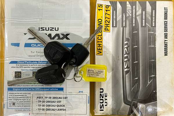 2020 Isuzu D-MAX SX (4x2) RG MY21 REAR WHEEL DRIVE
