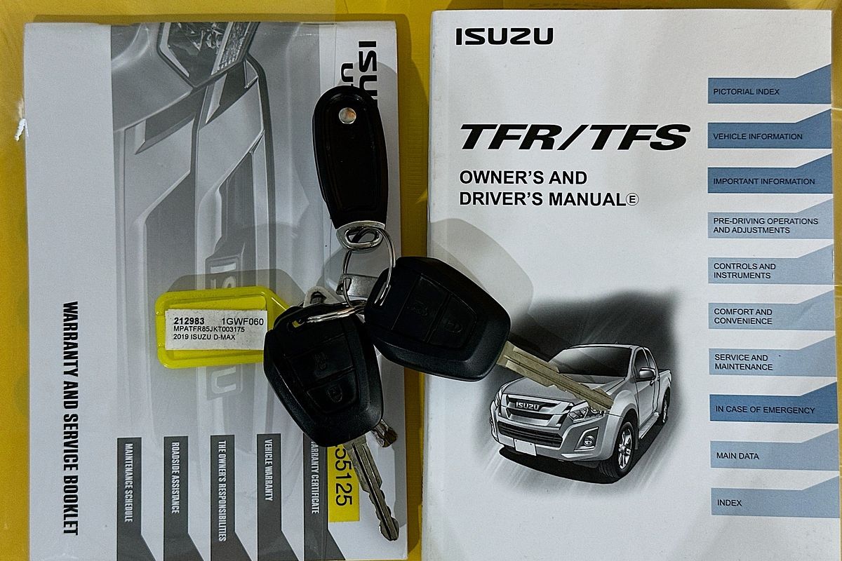2019 Isuzu D-MAX SX HI-RIDE (4x2) TF MY18 REAR WHEEL DRIVE