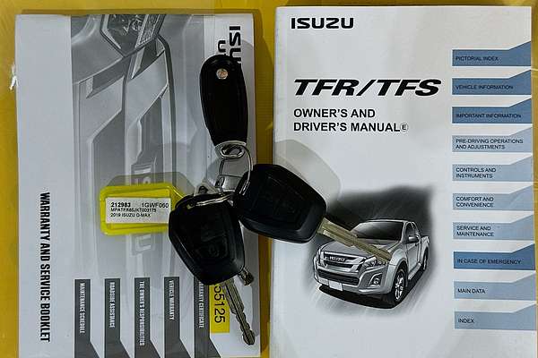 2019 Isuzu D-MAX SX HI-RIDE (4x2) TF MY18 REAR WHEEL DRIVE