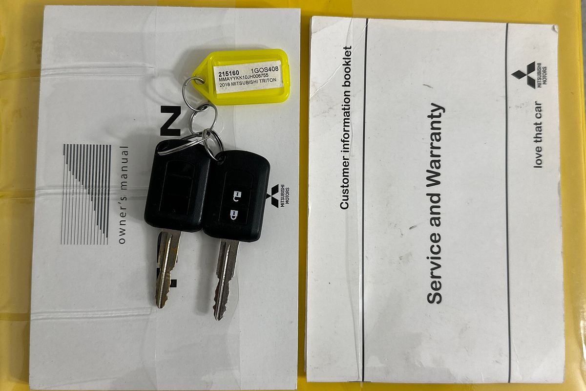 2018 Mitsubishi TRITON GLX MQ MY18 REAR WHEEL DRIVE