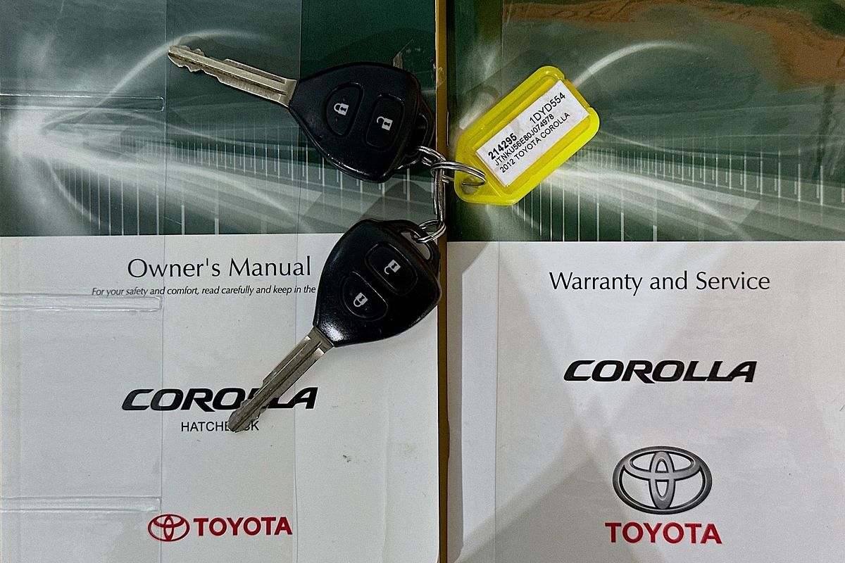 2012 Toyota Corolla ASCENT ZRE152R MY11