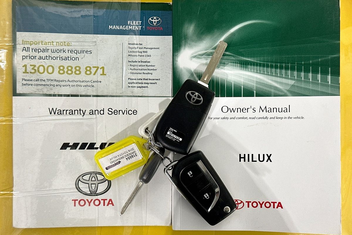 2016 Toyota Hilux WORKMATE GUN122R REAR WHEEL DRIVE