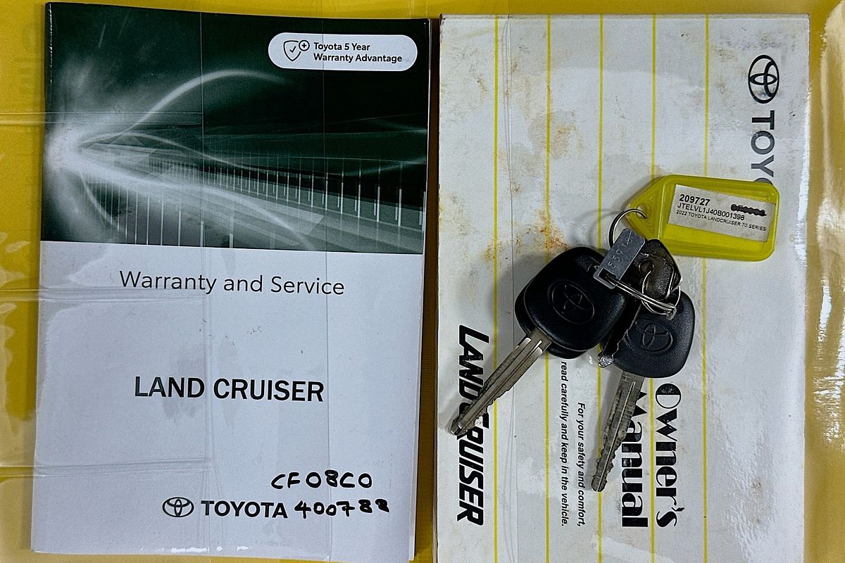 2022 Toyota LANDCRUISER 70 SERIES LC79 WORKMATE VDJL79R ALL WHEEL DRIVE